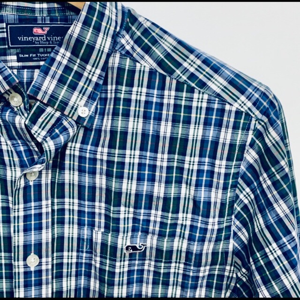 Vineyard Vines | Plaid Slim Fit Tucker Shirt XS - Picture 2 of 7